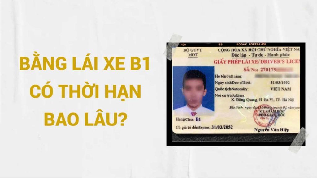 B1 là bằng lái xe gì? Thời hạn bao lâu? 3 b1 la bang lai xe gi 2