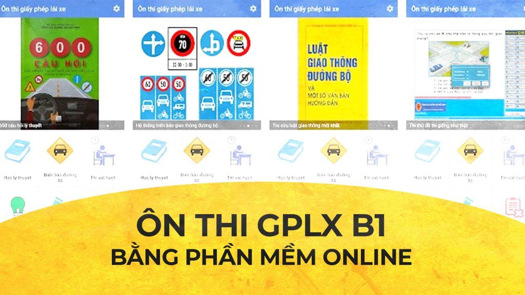 Ôn thi GPLX B1 bằng phần mềm online 1 Ôn thi GPLX B1 bằng phần mềm online