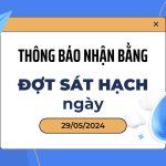 Thông báo nhận bằng lái xe đợt sát hạch 29/05/2024