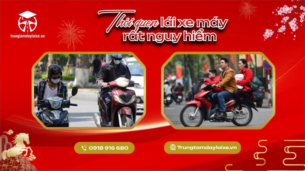 Các thói quen lái xe máy tưởng an toàn nhưng rất nguy hiểm 1 lai-xe